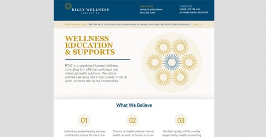 Riley Wellness Consulting Website